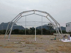 2014 New Style Octagonal Tent With Glass Wall